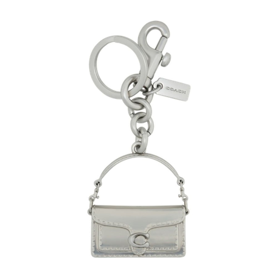 Coach resin key case in silver