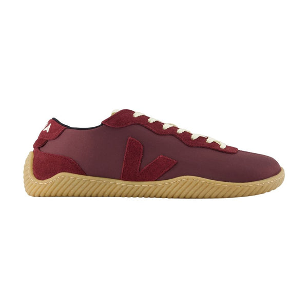 Veja Nylon sneaker in burgundy