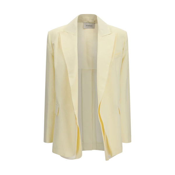 Max Mara 56% Viscose blazer in beige
