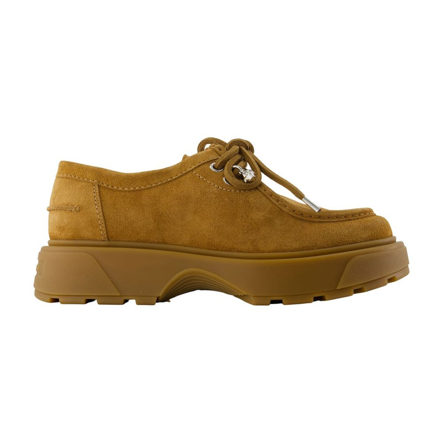 Alexander McQueen Calfskin derby in brown