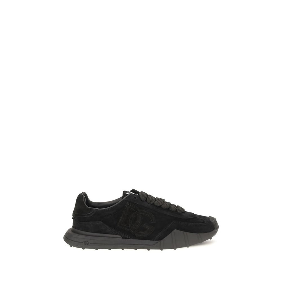 Black Calf Leather Bos Taurus Athletic Sneakers