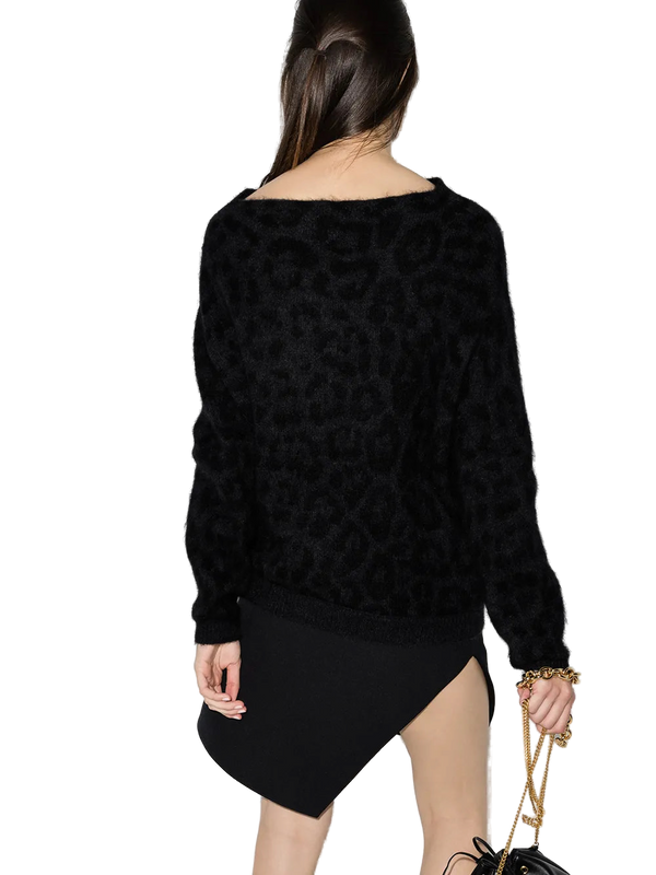 Valentino Mohair-wool blend sweater in black