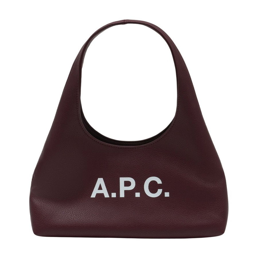 A.P.C. Synthetic shoulder bag in burgundy