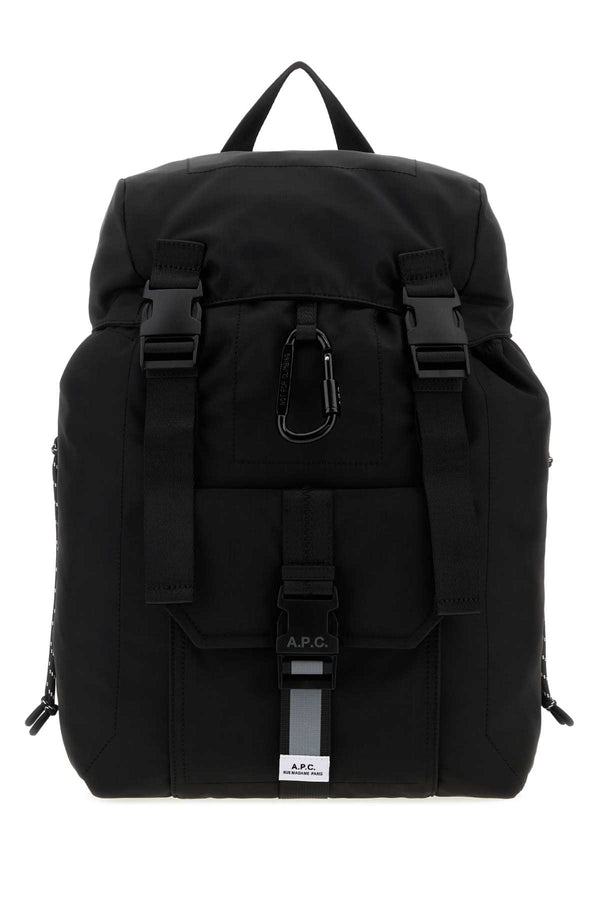 A.P.C. Exterior: 100% Fabric backpack in black