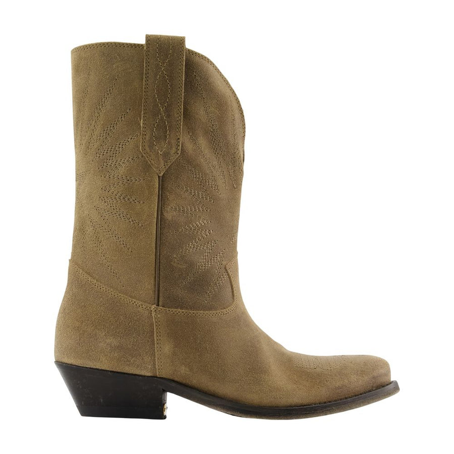 Golden Goose Deluxe Brand cowhide boot in khaki