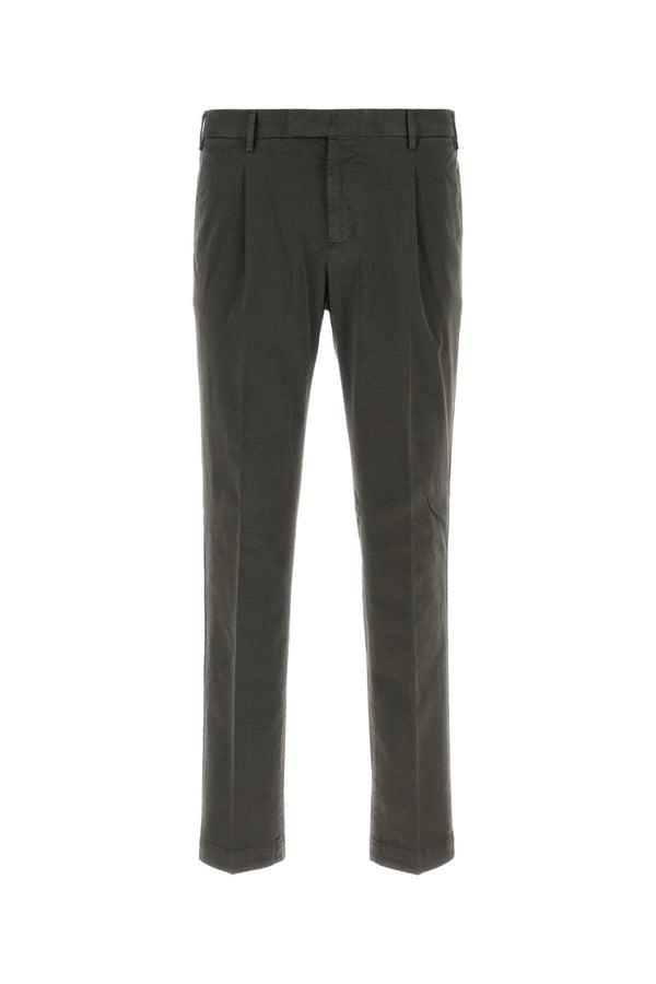 Charcoal Stretch Cotton Pant Grigio Exterior: Elastane Pantaloni
