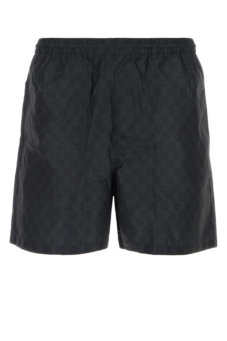 Gucci Short Exterior: 100% Polyester; Lining: 95% Polyester bermuda shorts in black