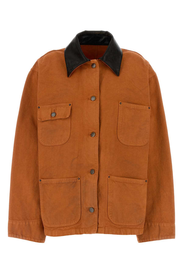 Prada 100% Cotton jacket in orange