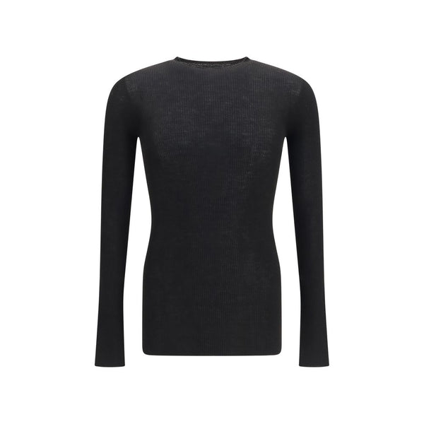 Rick Owens 100% Merino Wool Ovis Aries sweater in black