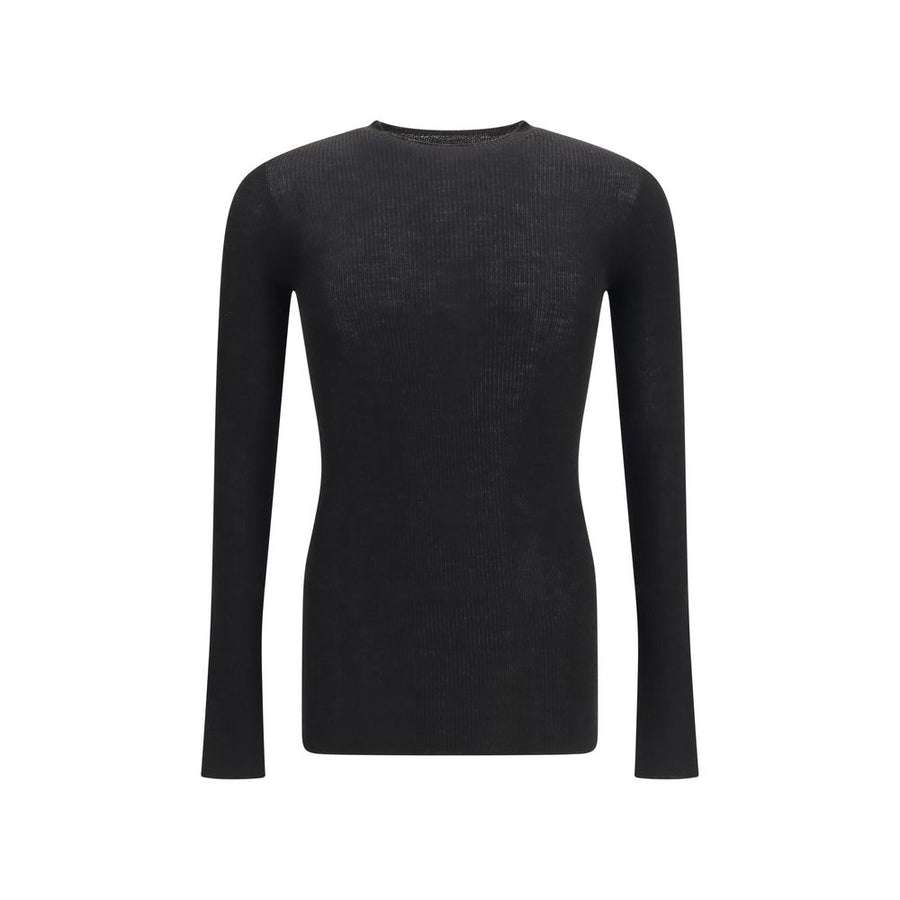 Rick Owens 100% Merino Wool Ovis Aries sweater in black