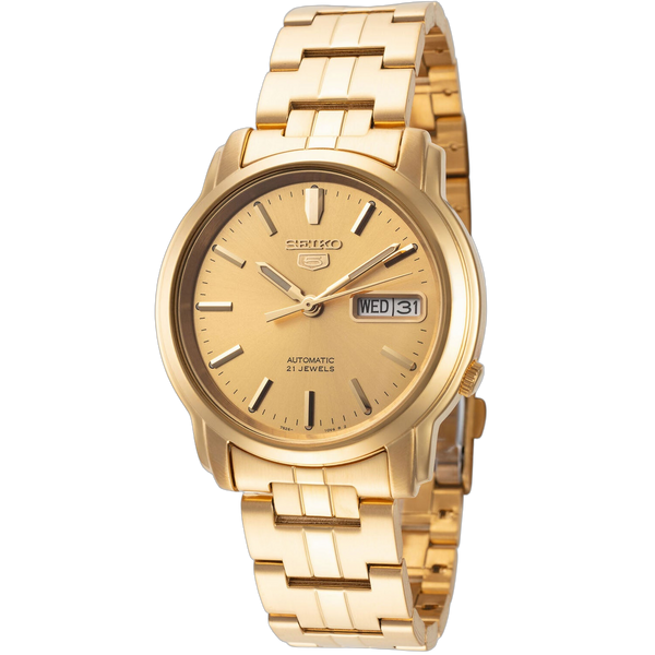 Seiko Stainless steel case watch in gold