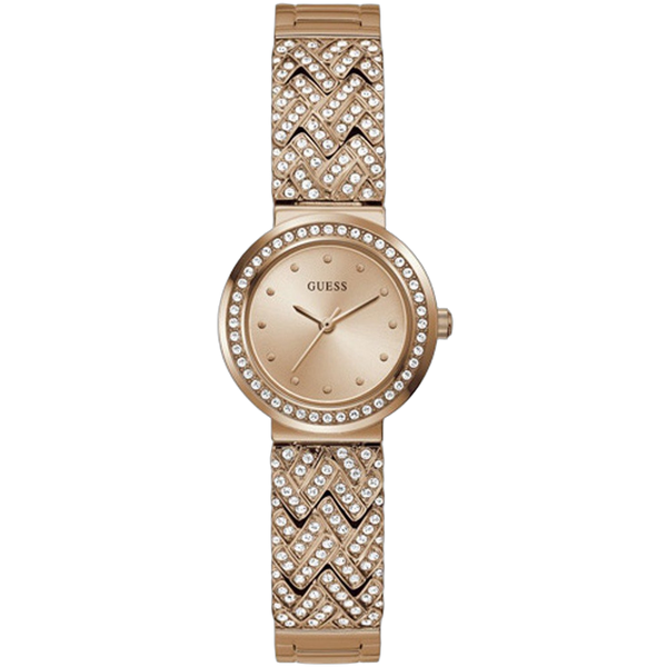 Guess Stainless steel case watch in rose gold
