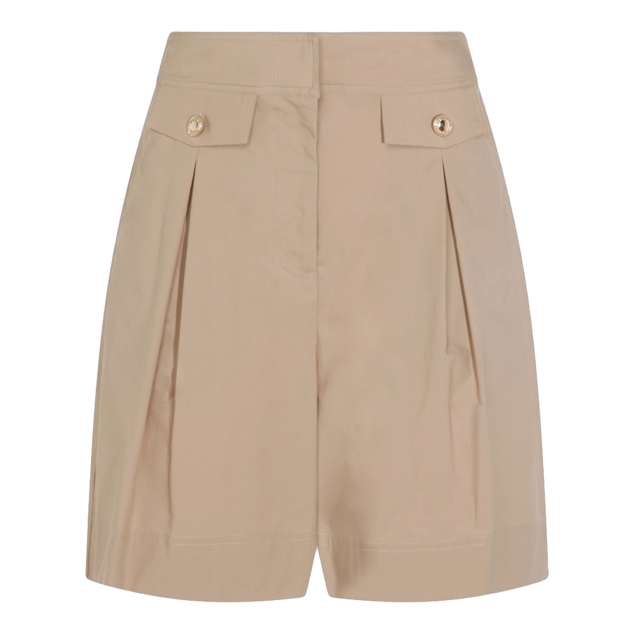 Twin-Set 96% cotton shorts in beige