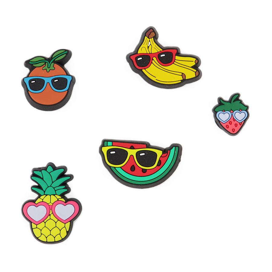 Crocs PVC charm set in multicolor
