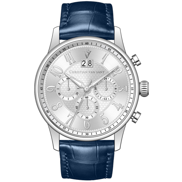 Christian Van Sant Stainless steel case watch in silver