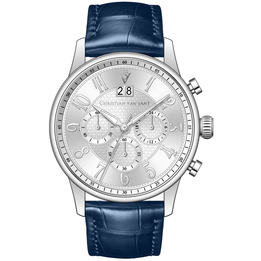 Christian Van Sant Stainless steel case watch in silver
