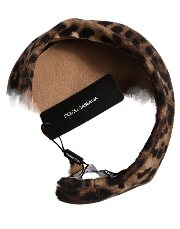 Dolce & Gabbana HAT10006 90% Wool beret in brown
