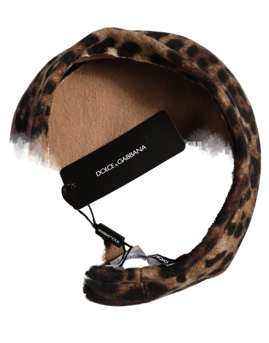 Dolce & Gabbana HAT10006 90% Wool beret in brown