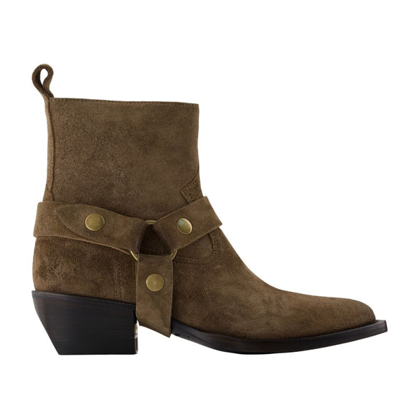 Golden Goose Deluxe Brand Calfskin ankle boot in khaki