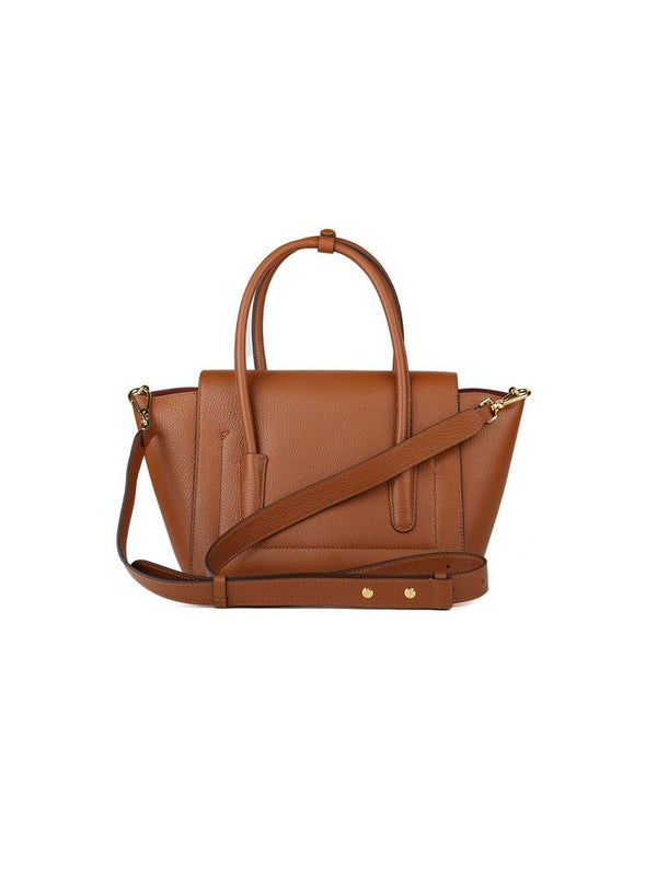 Coccinelle 100% Cowhide top handle bag in cognac