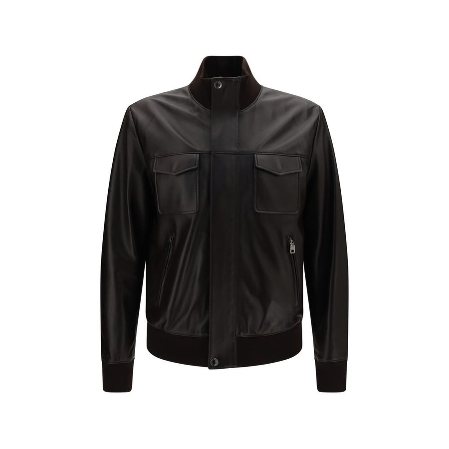Brown Lamb Ovis Aries Leather Jacket Clothing