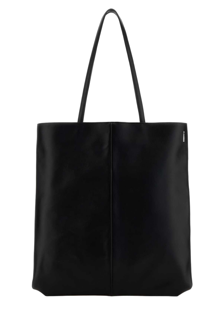 Jil Sander Exterior: 100% Calf Lining: 100% Leather tote bag in black