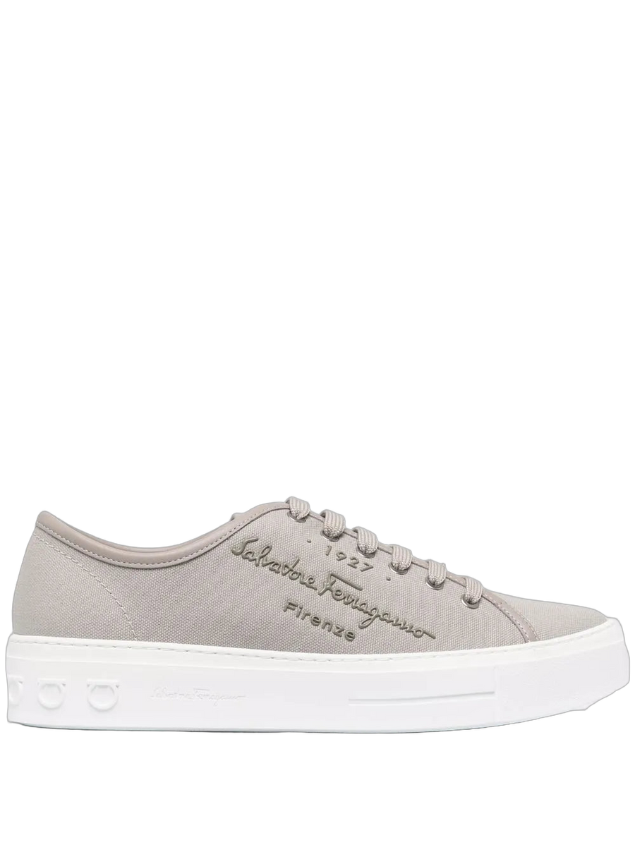 Ferragamo Canvas sneaker in gray