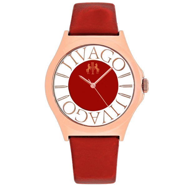 Jivago Stainless steel case watch in rose gold