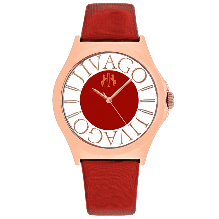 Jivago Stainless steel case watch in rose gold