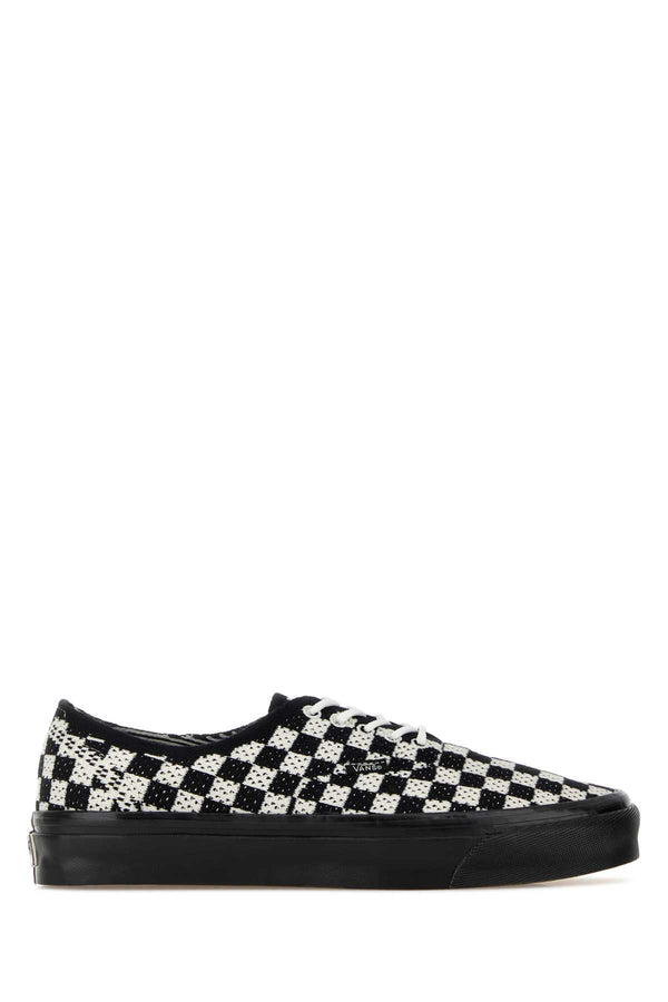 Embroidered Canvas Lx Authentic Sneakers Punkcheckblackmarshmallow
