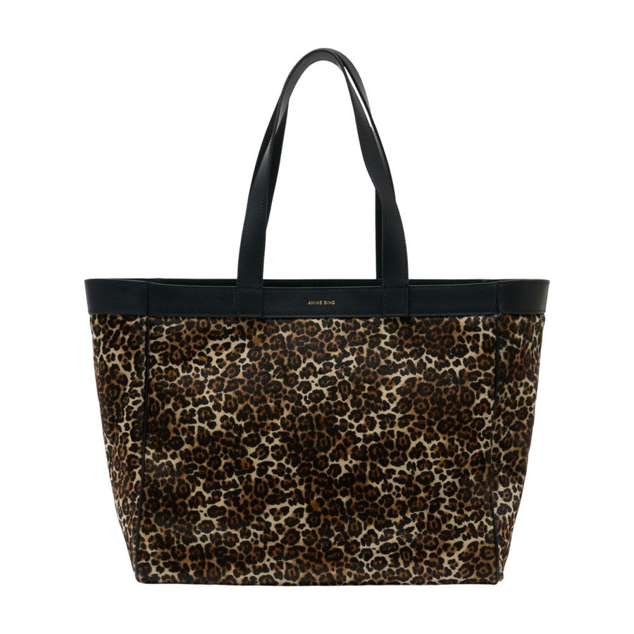 Anine Bing calfskin tote bag in black