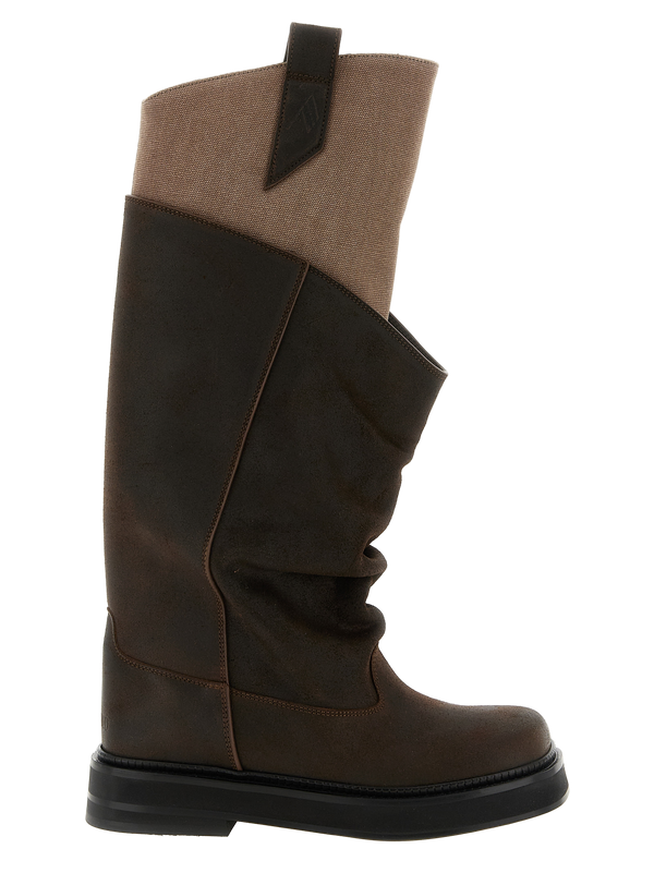 The Attico 60% bovine leather boot in brown
