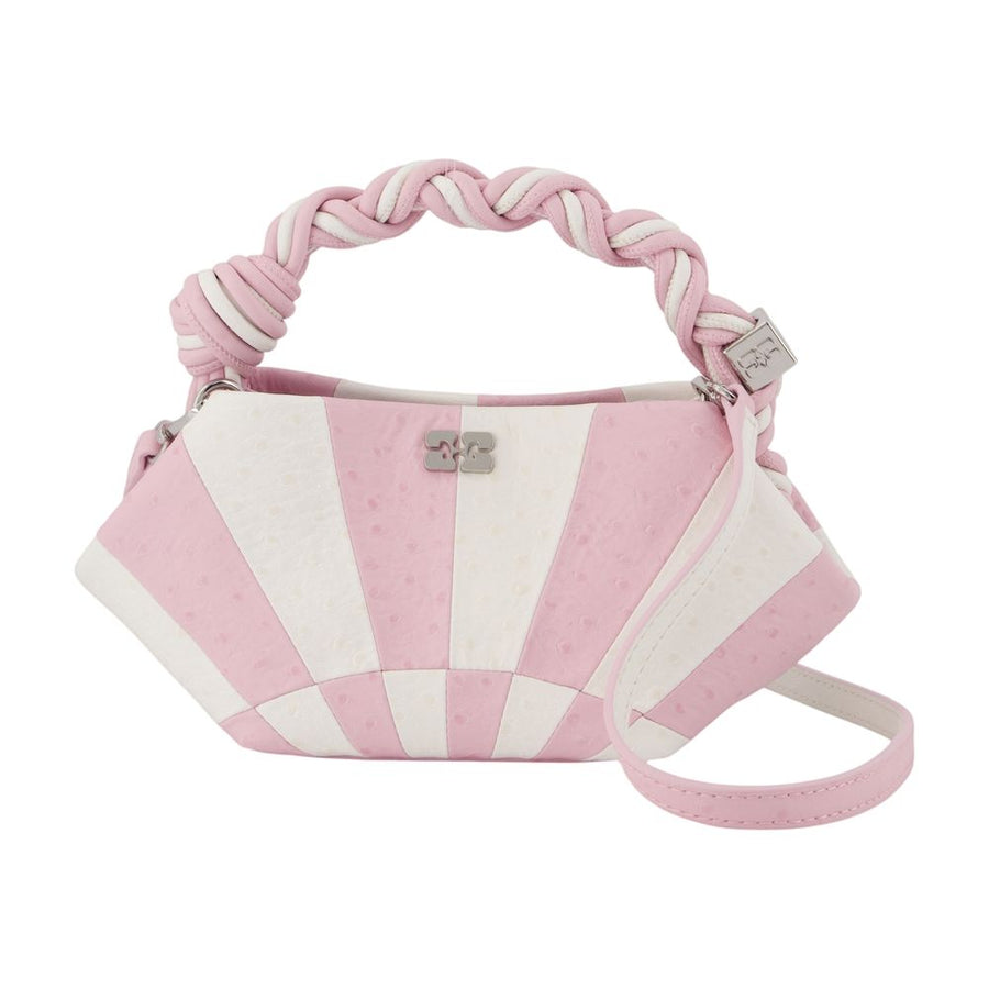 Ganni Synthetic top handle bag in pink