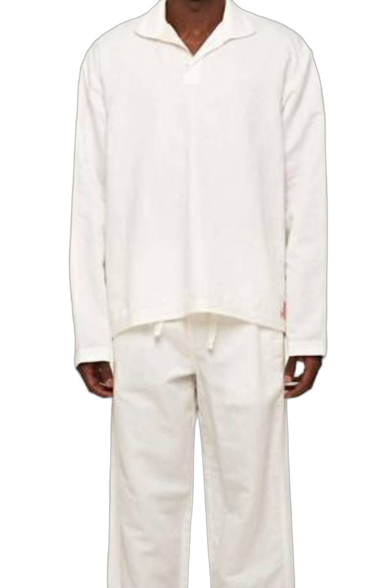 Orlebar Brown 40% Linen shirt in white