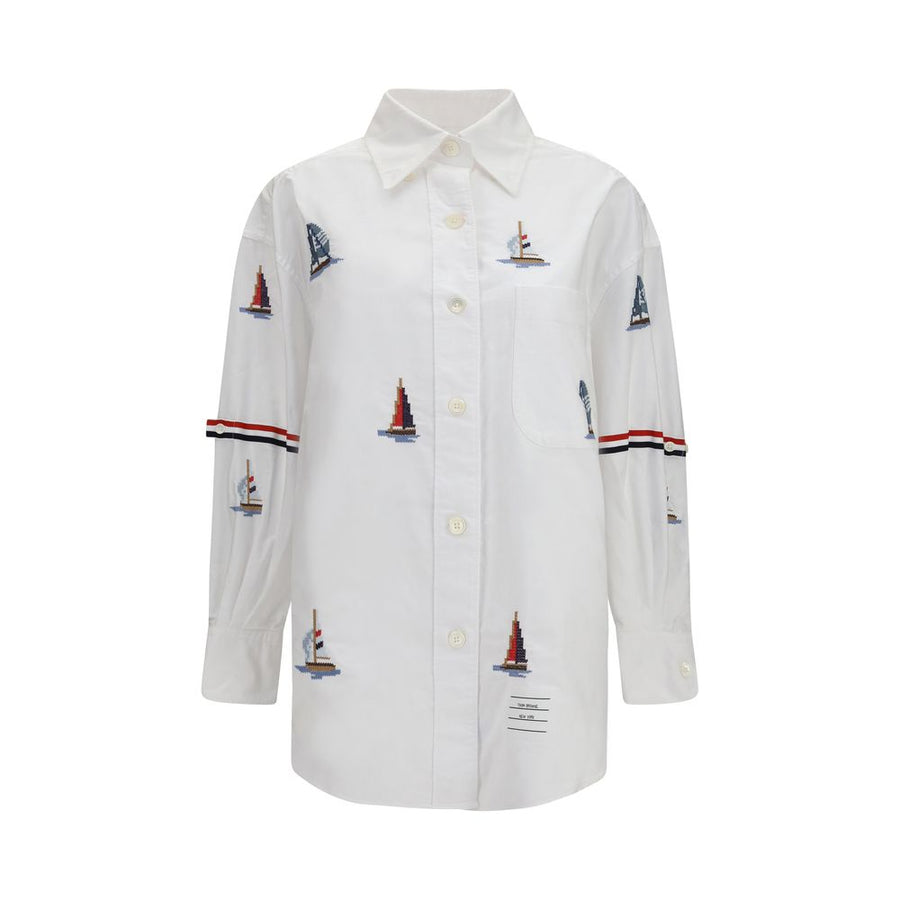Thom Browne 100% Cotton shirt in white