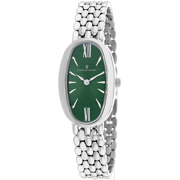 Christian Van Sant Stainless steel case watch in green