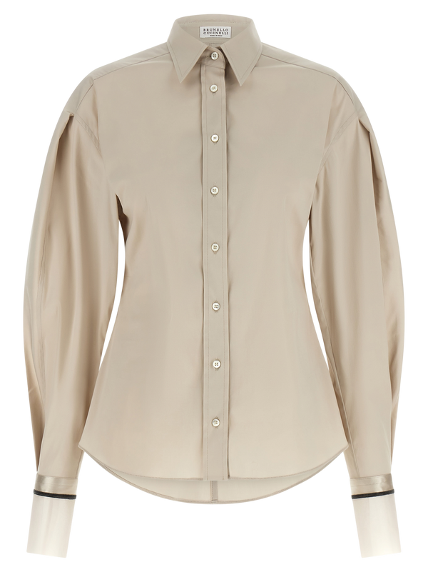 Beige Cotton Blouse
