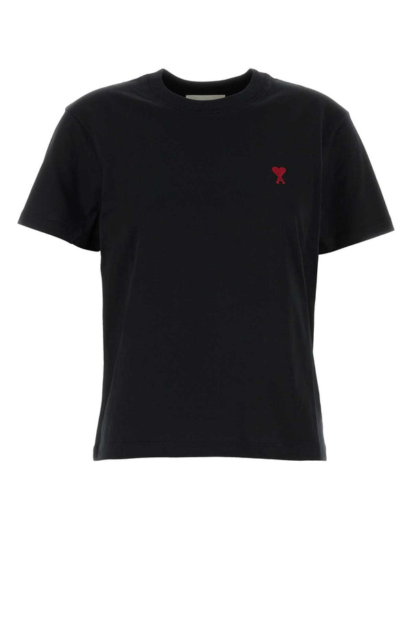 Black Cotton T-Shirt Exterior: Organic