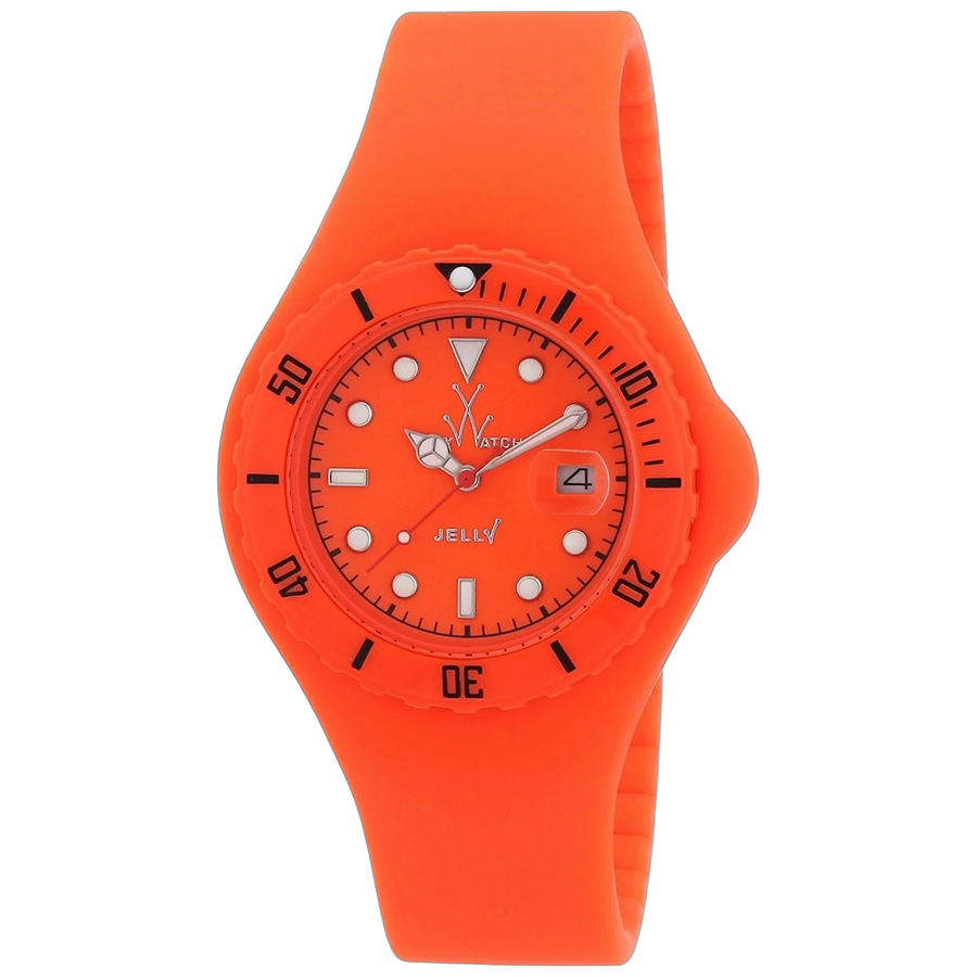 Toy Watch Plastic case watch in orange