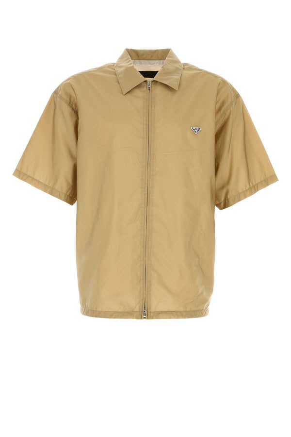Beige Re-Nylon Shirt Cammello Camicie