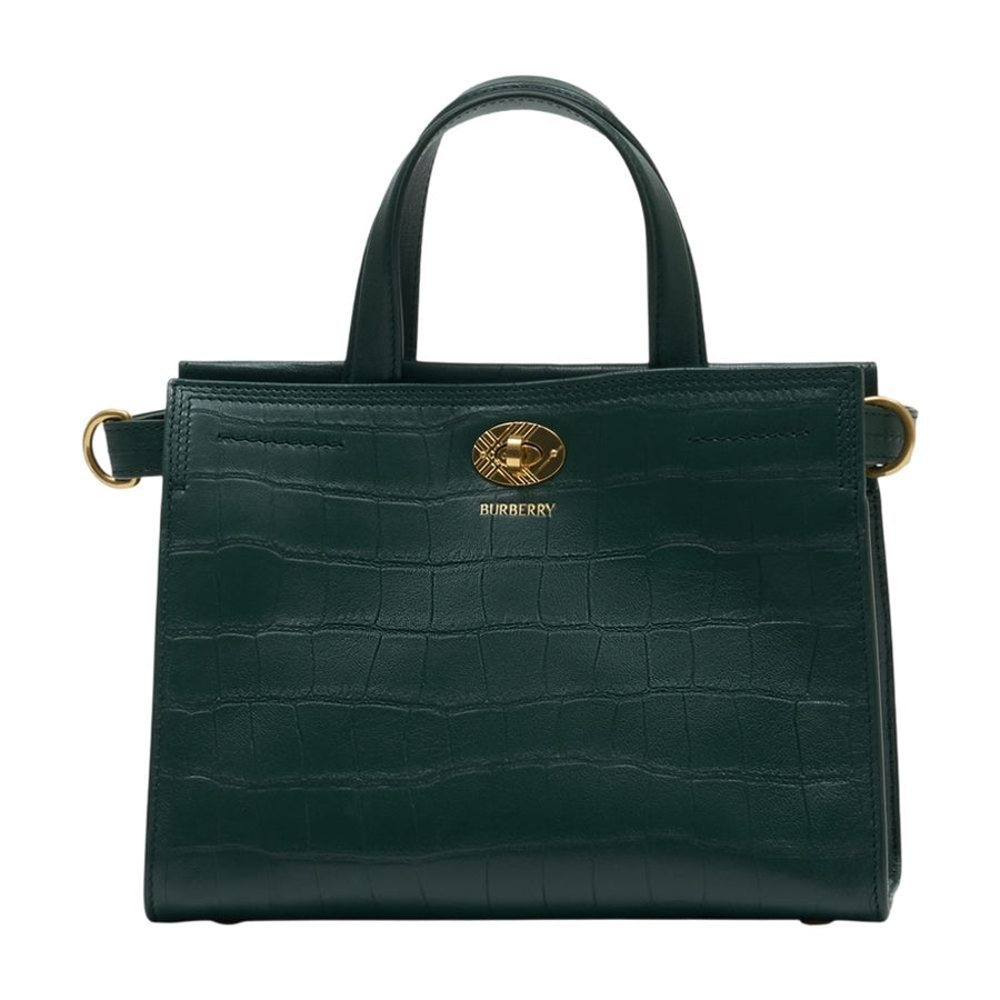 Burberry Lambskin tote bag in green