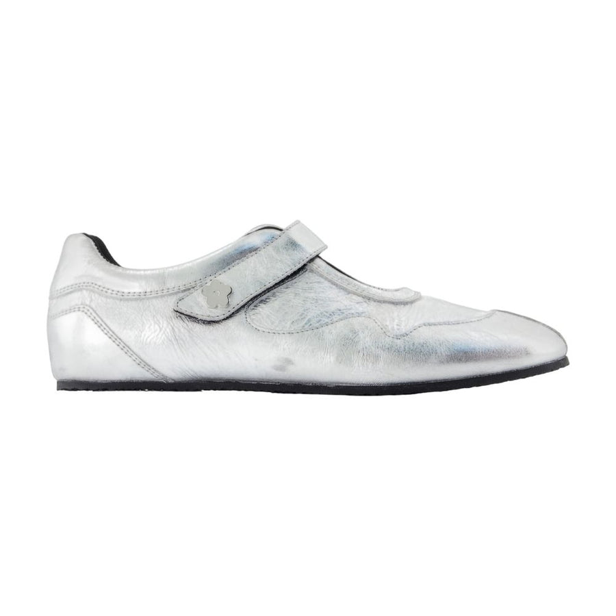 Cecilie Bahnsen Calfskin flat in silver