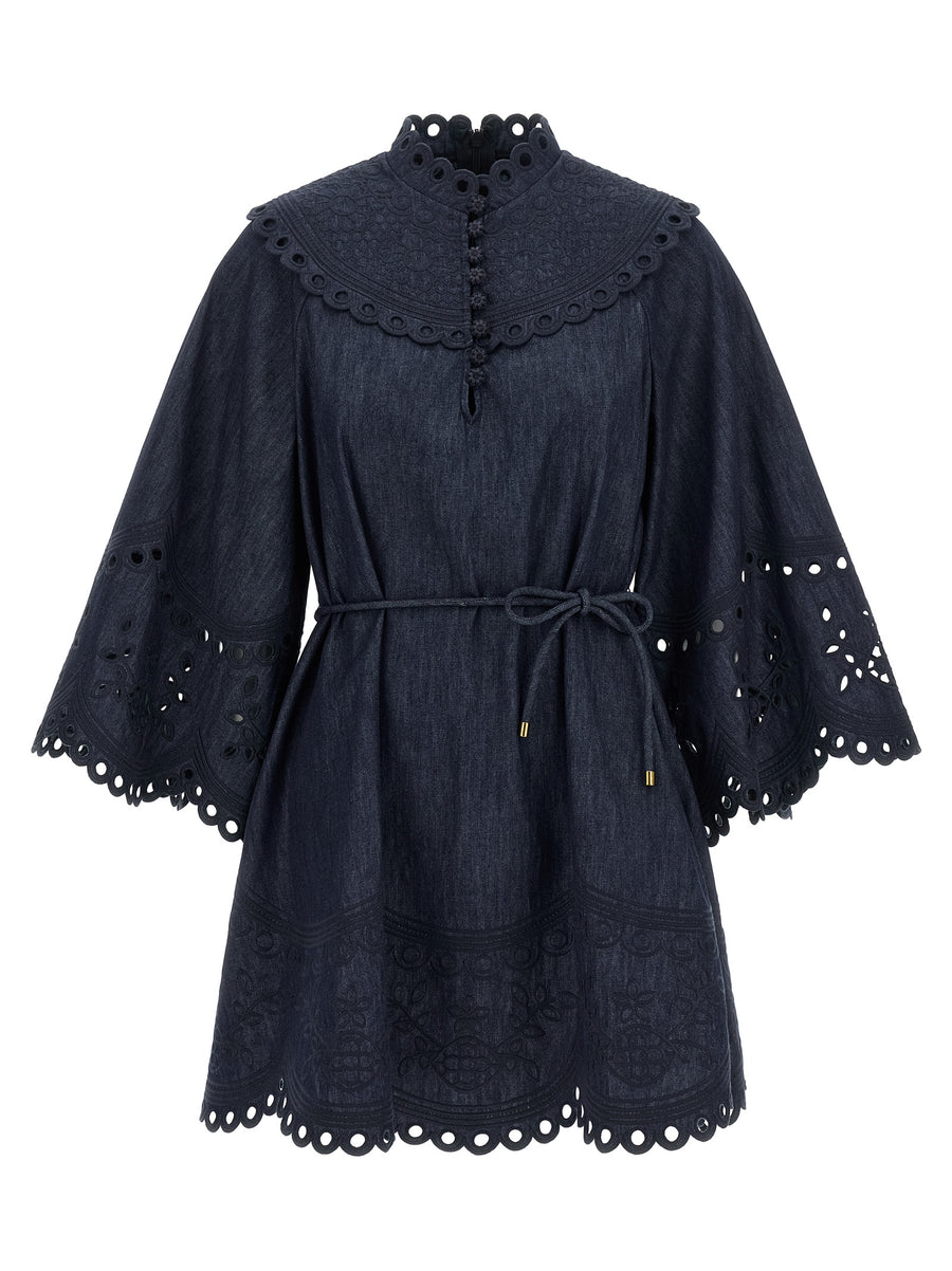 Zimmermann 100% Cotton dress in navy