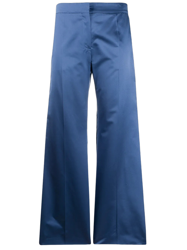 Valentino Silk trousers in blue