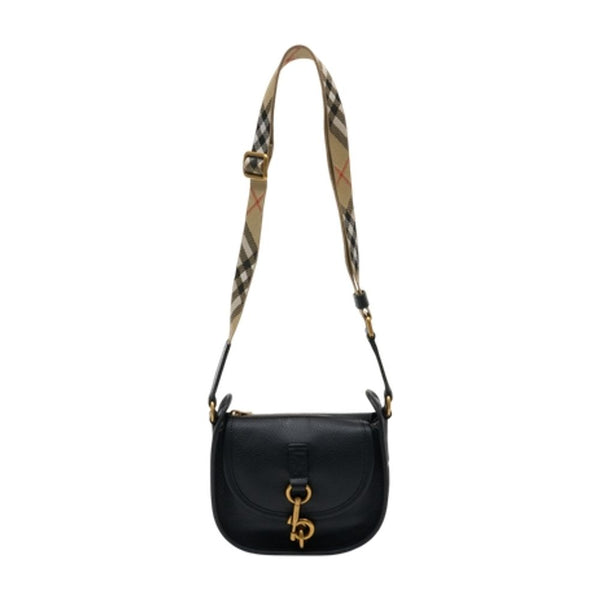 Burberry calfskin crossbody bag in black