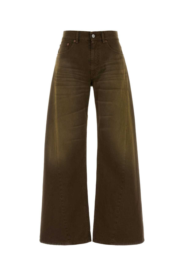 Khaki Denim Jeans 137 Exterior: Cotton