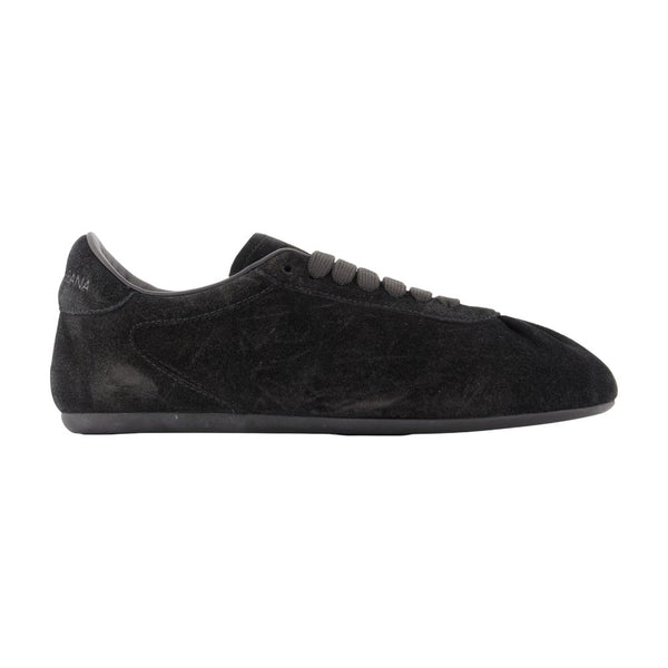 Ballet Sneakers - Dolce&gabbana Leather Black Calfskin Shoes /