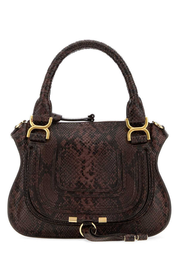Chloé Marcie Exterior: 100% Leather shoulder bag in brown