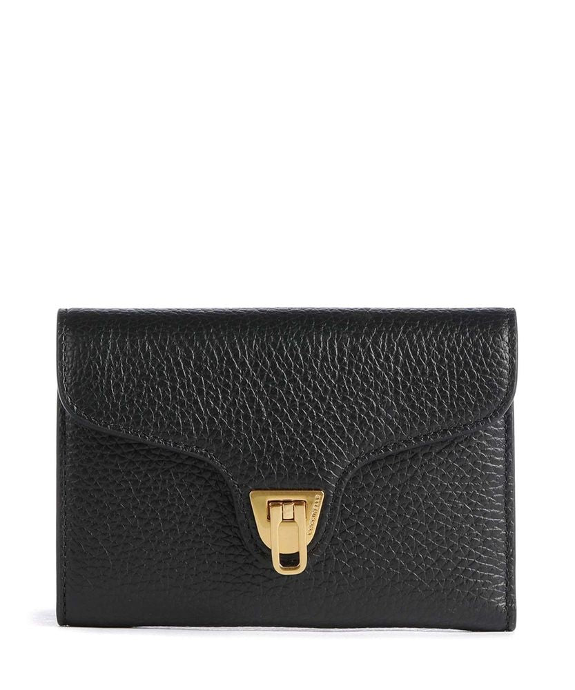 Coccinelle 100% Bovine Leather wallet in black