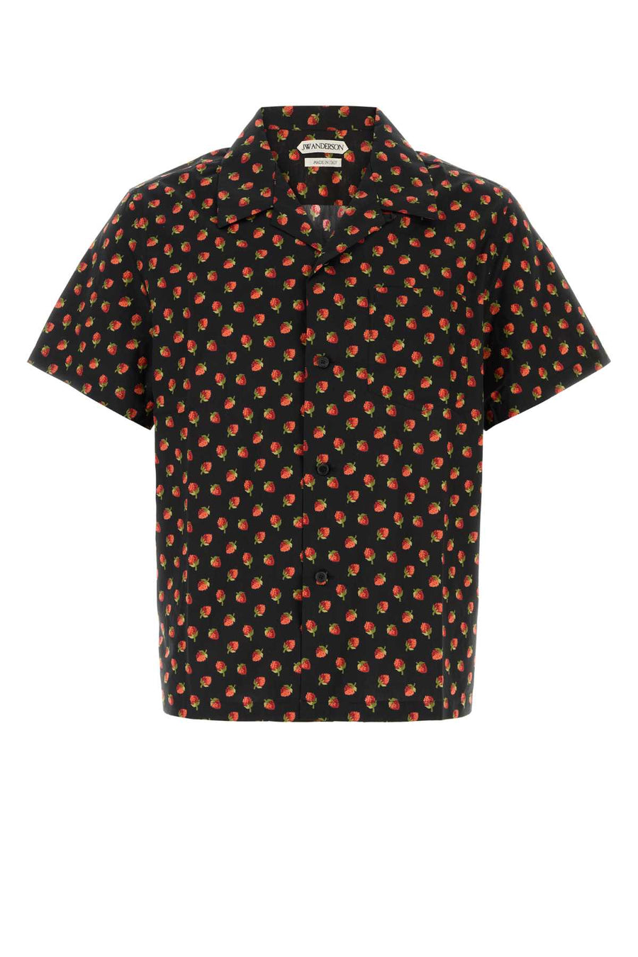 Printed Poplin Shirt Blackred Exterior: Cotton Camicie
